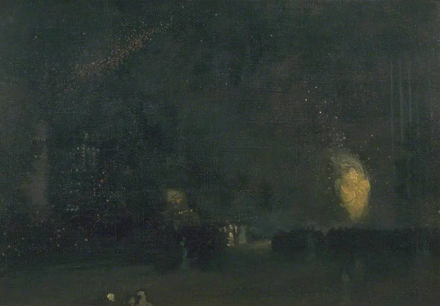 Noturno: Preto e Ouro - A Roda de Fogo - James Abbott McNeill Whistler