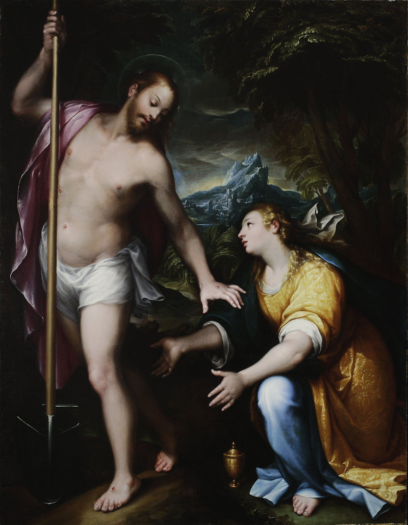 « Noli me tangere » – O Cristo ressuscitado aparecendo para Maria Madalena (João 20:14-17) - Denis Calvaert