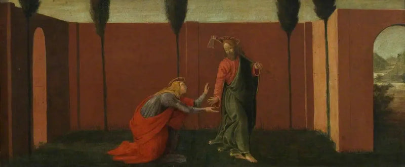 Noli me Tangere (predela, painel três) - Sandro Botticelli