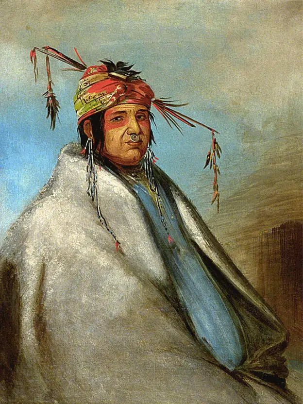 Non-on-dá-gon, um chefe - George Catlin