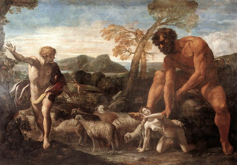 Norandino e Lucina descobertos pelo Ogro - Giovanni Lanfranco
