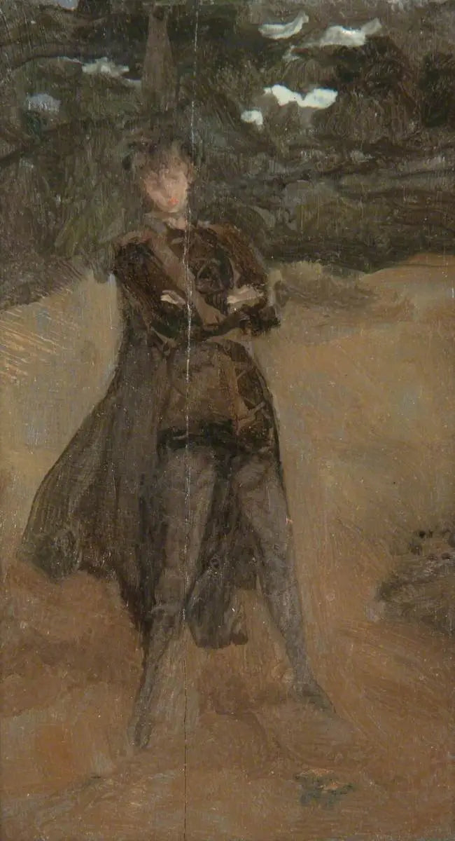 Nota em verde e marrom: Orlando em Coombe - James Abbott McNeill Whistler