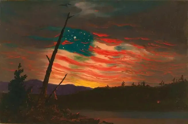 Nossa bandeira no céu - Frederic Edwin Church