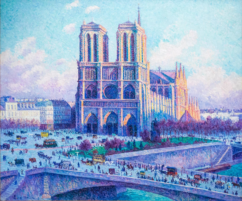 Notre-Dame, vista do cais Saint-Michel - Maximilien Luce