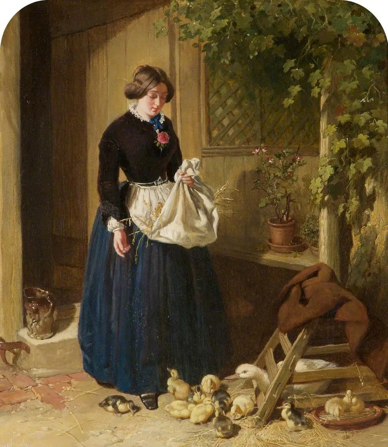 Alimentar os patos - John Frederick Herring, Sr.