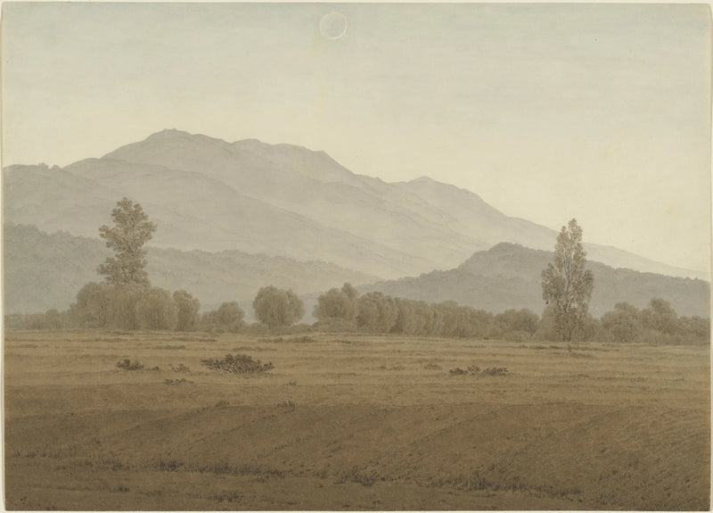 Nova Lua sobre as Montanhas dos Gigantes - Caspar David Friedrich