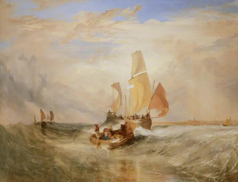 'Agora para o Pintor' (Corda) – Passageiros Embarcando - J. M. W. Turner