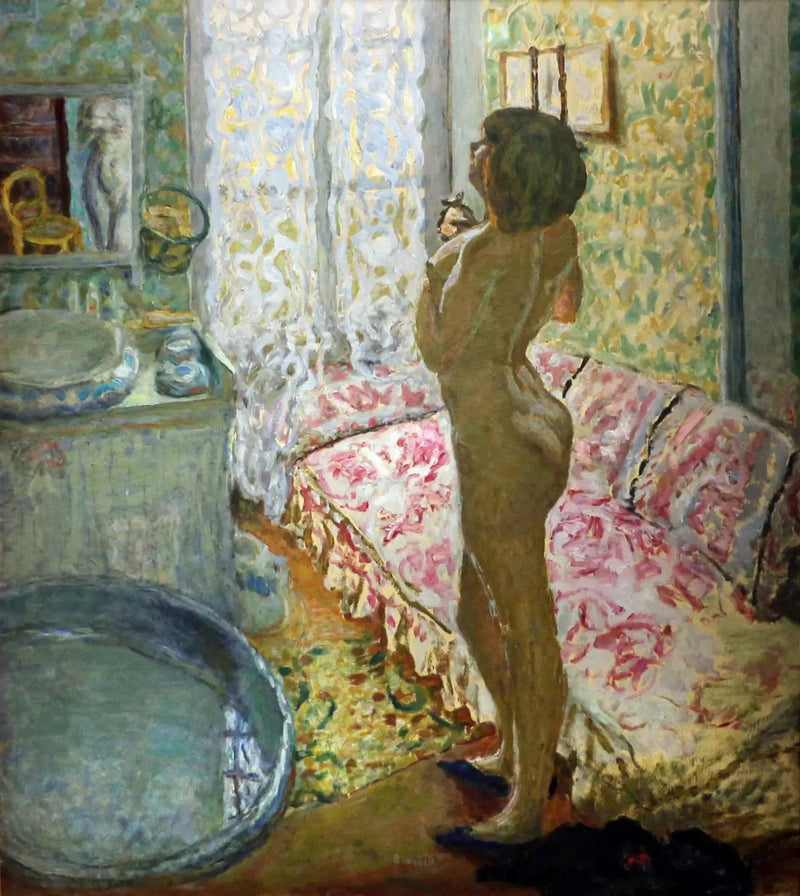 Nu contra a luz - Pierre Bonnard