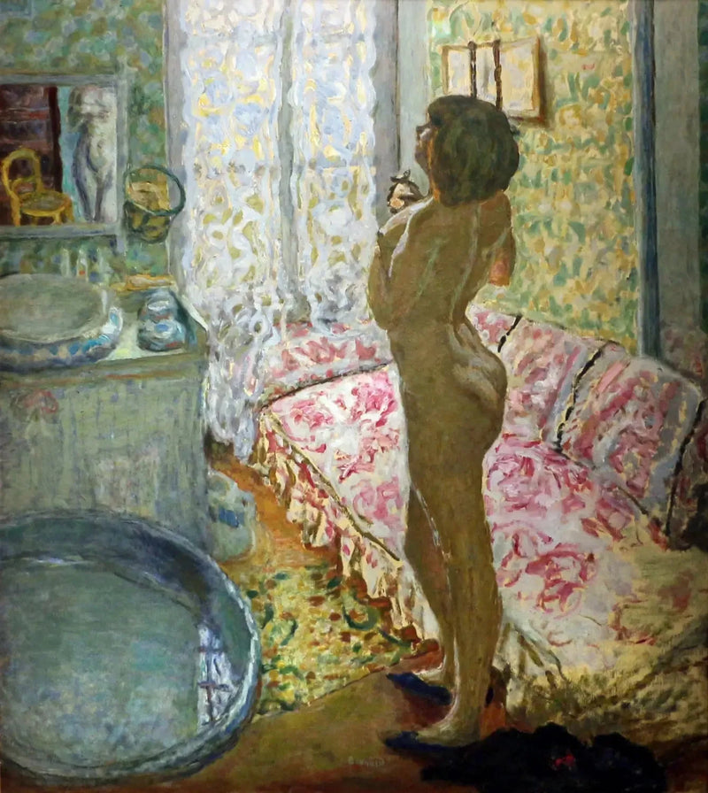 Nu contra a luz - Pierre Bonnard
