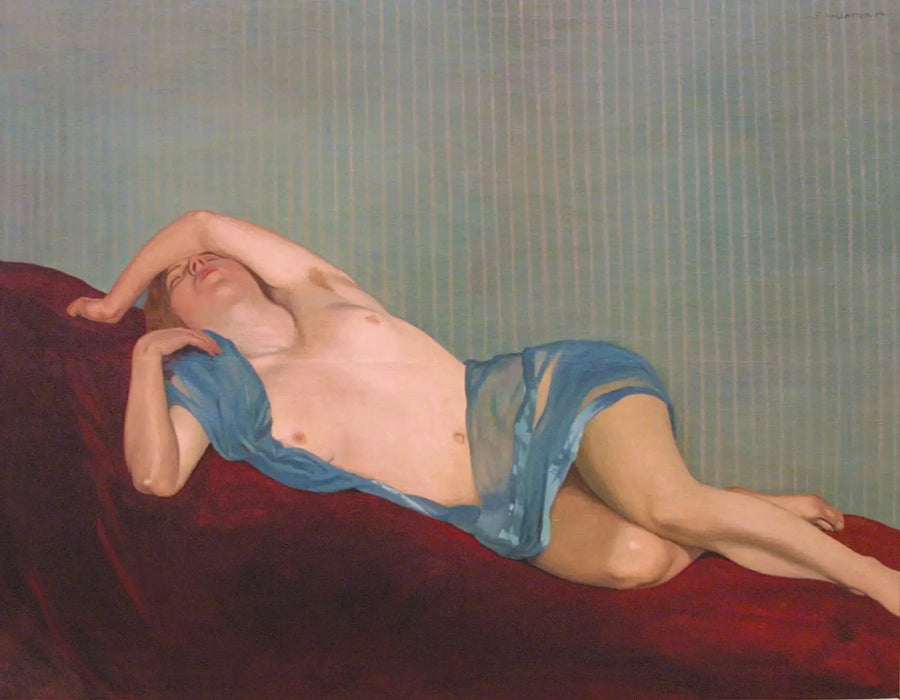 Nu com cachecol verde - Félix Vallotton