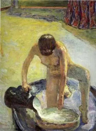 Nu agachado no tubo - Pierre Bonnard