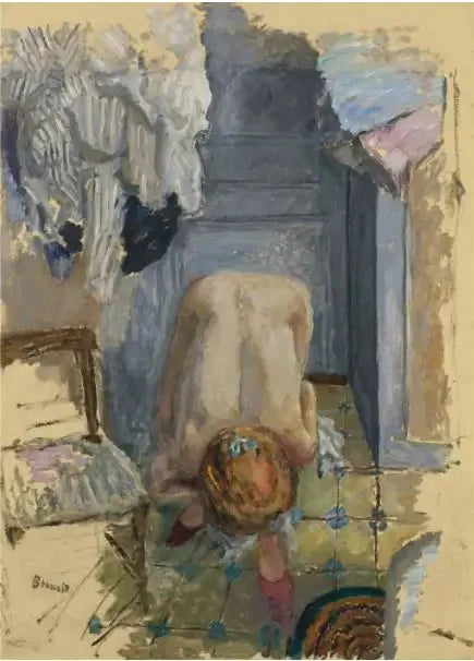 Nu Agachado Inclinado para Frente - Pierre Bonnard