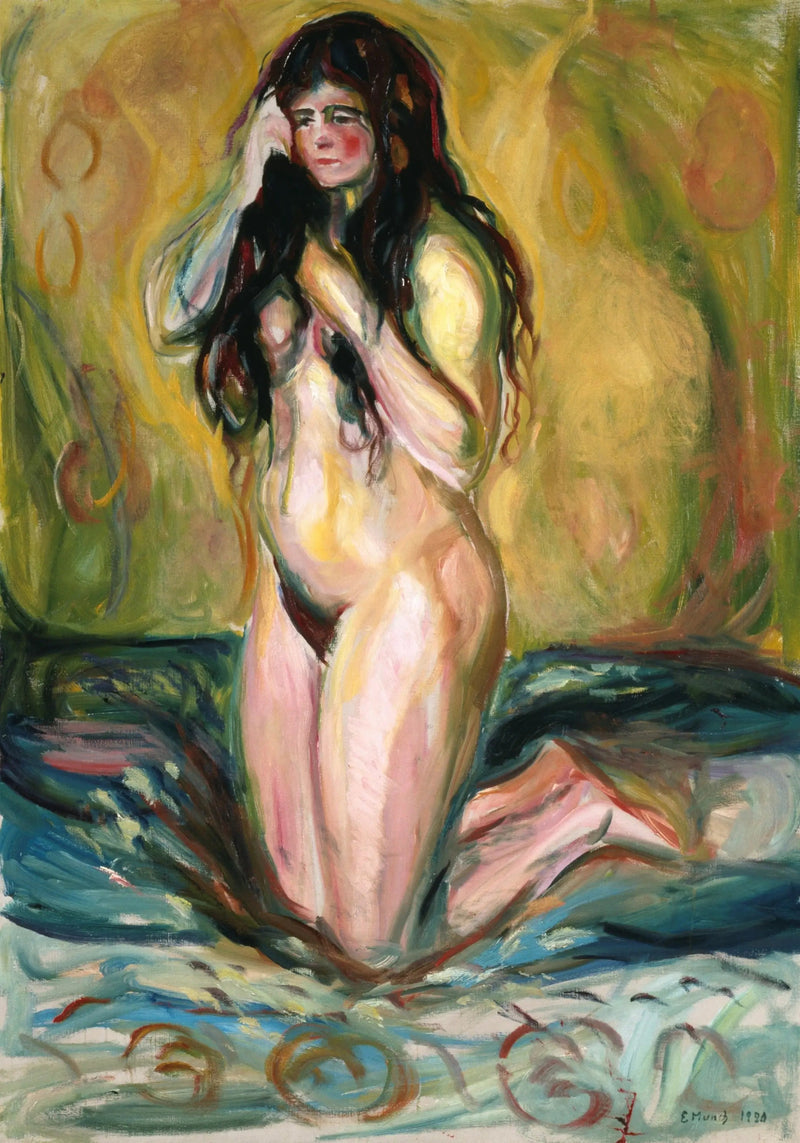 Nu ajoelhado - Edvard Munch