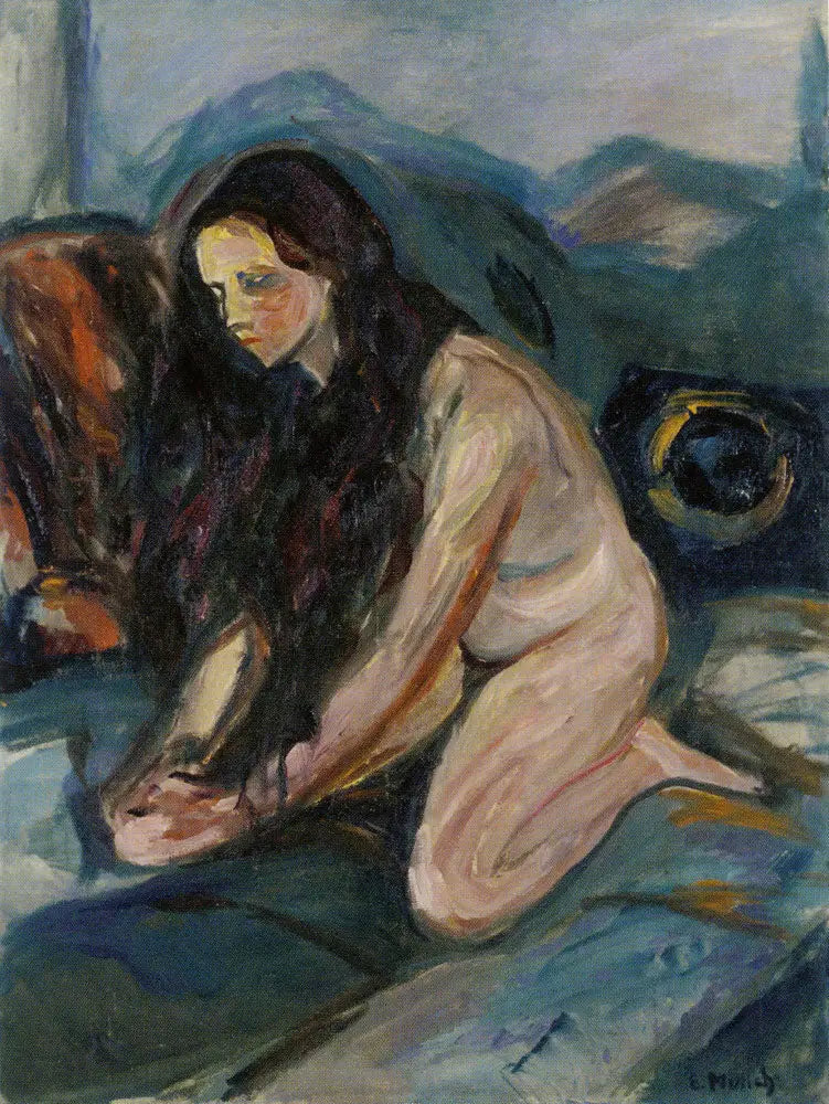 Nu ajoelhado - Edvard Munch