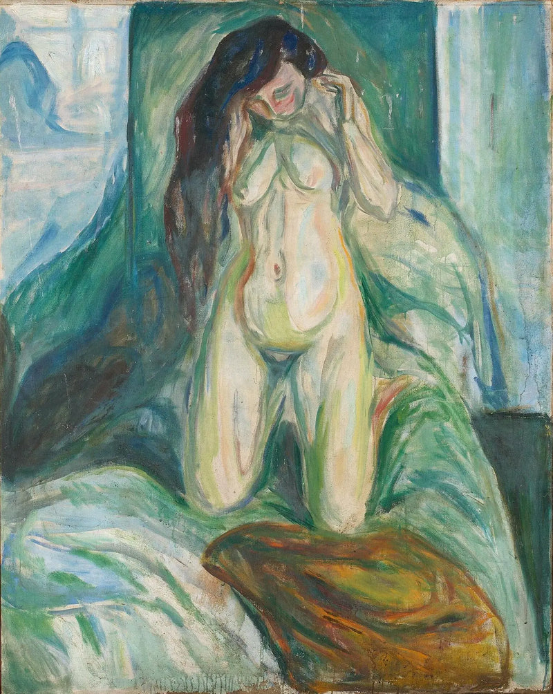 Nu ajoelhado - Edvard Munch