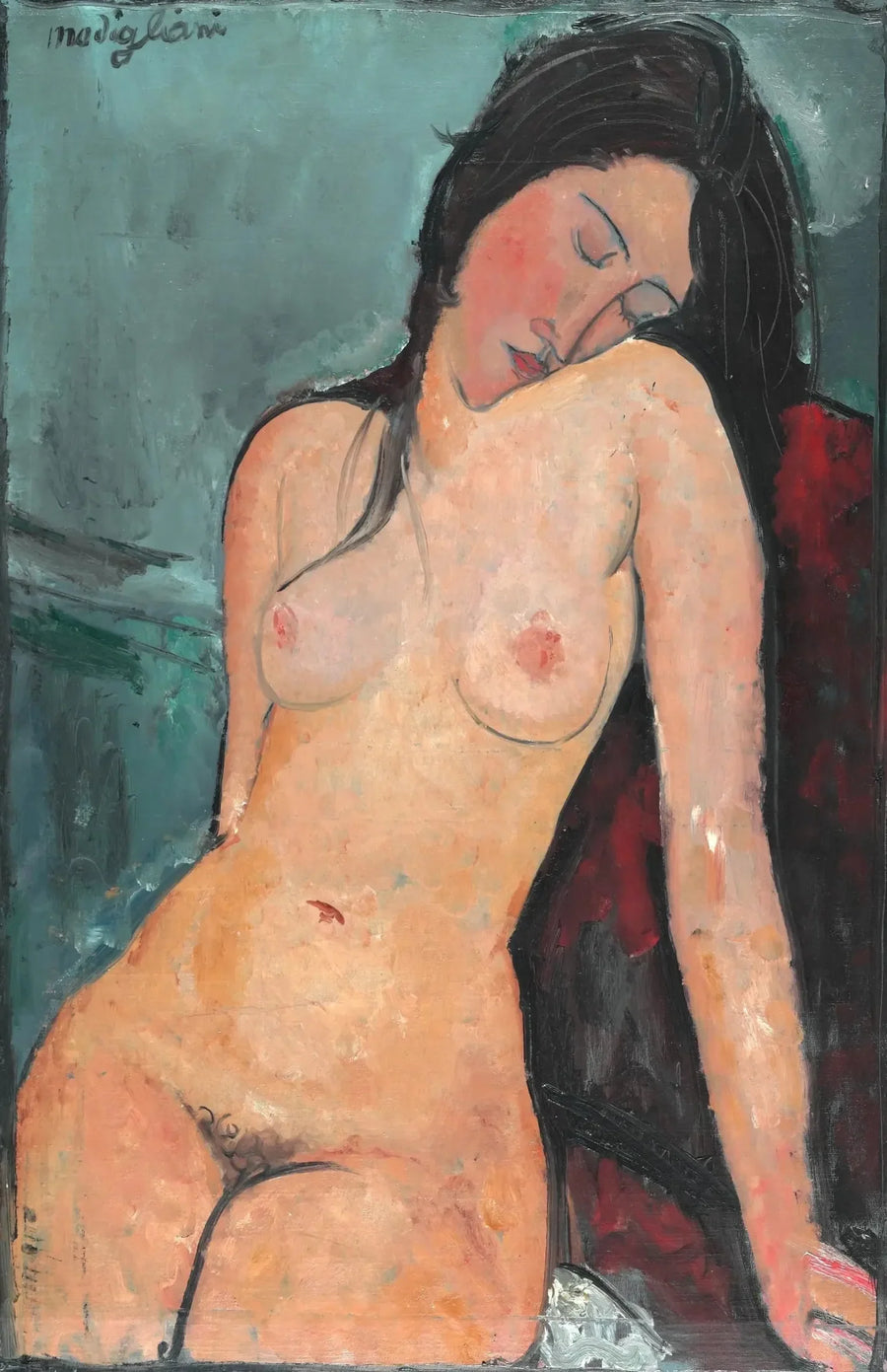 Nu sentado - Amedeo Modigliani