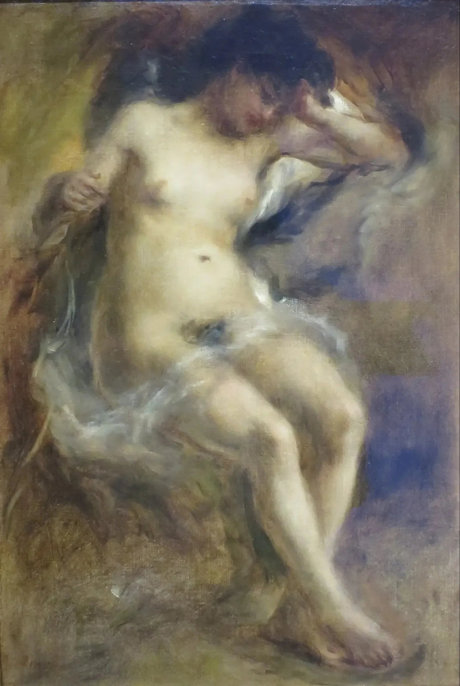 Nu assis - Pierre-Auguste Renoir image 1 reproduction d’œuvre d’art à l’huile