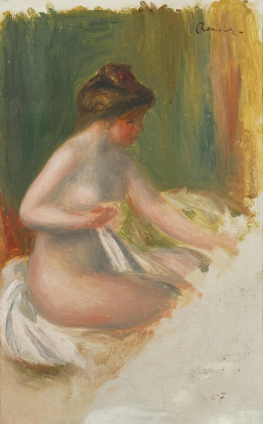 Nu sentado - Pierre-Auguste Renoir