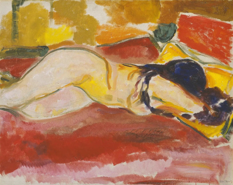 Nu deitado - Edvard Munch