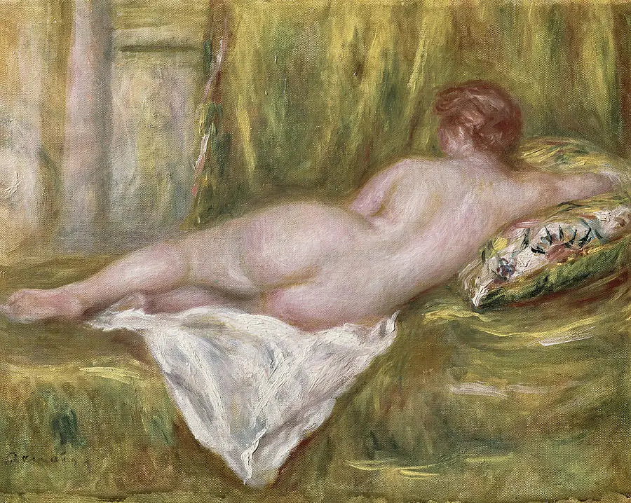 Nu deitado, visto de costas - Pierre-Auguste Renoir