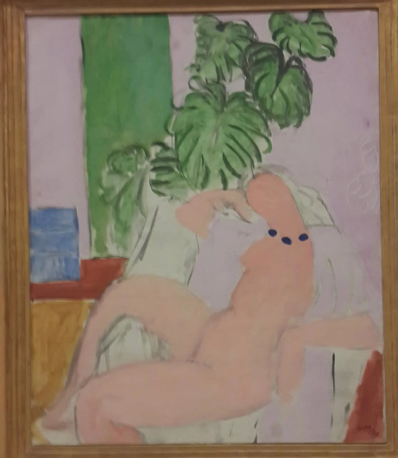 Nu em uma poltrona, planta verde - Henri Matisse