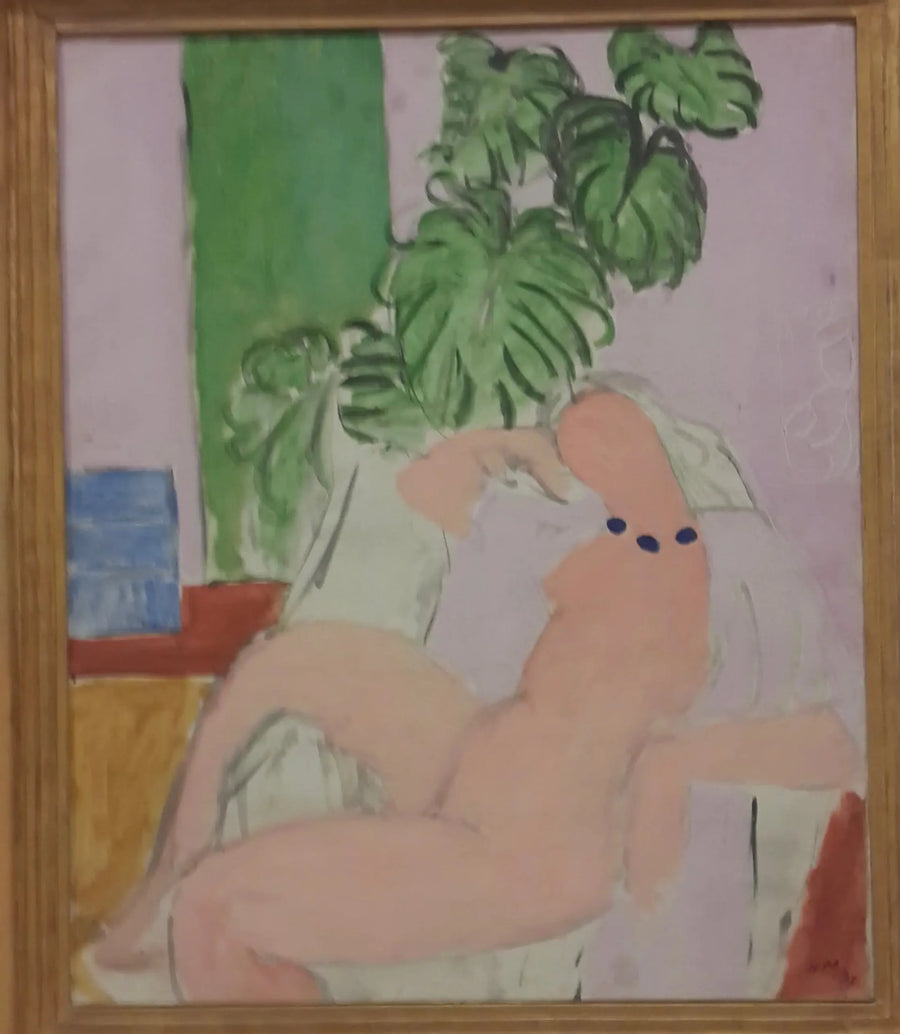 Nu em uma poltrona, planta verde - Henri Matisse