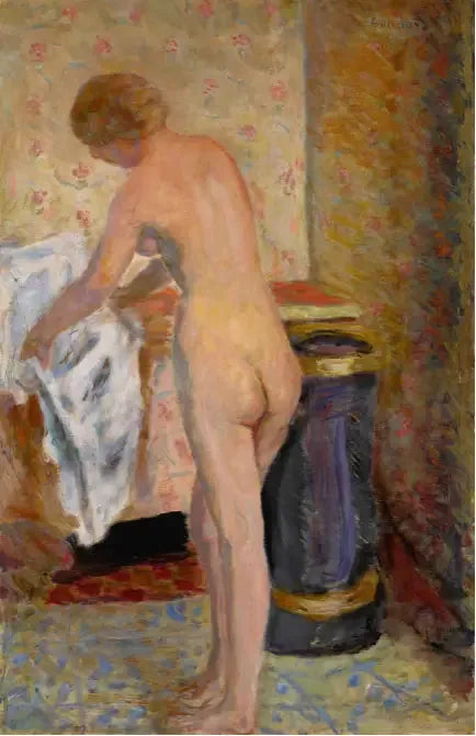 Nu em pé com toalha - Pierre Bonnard