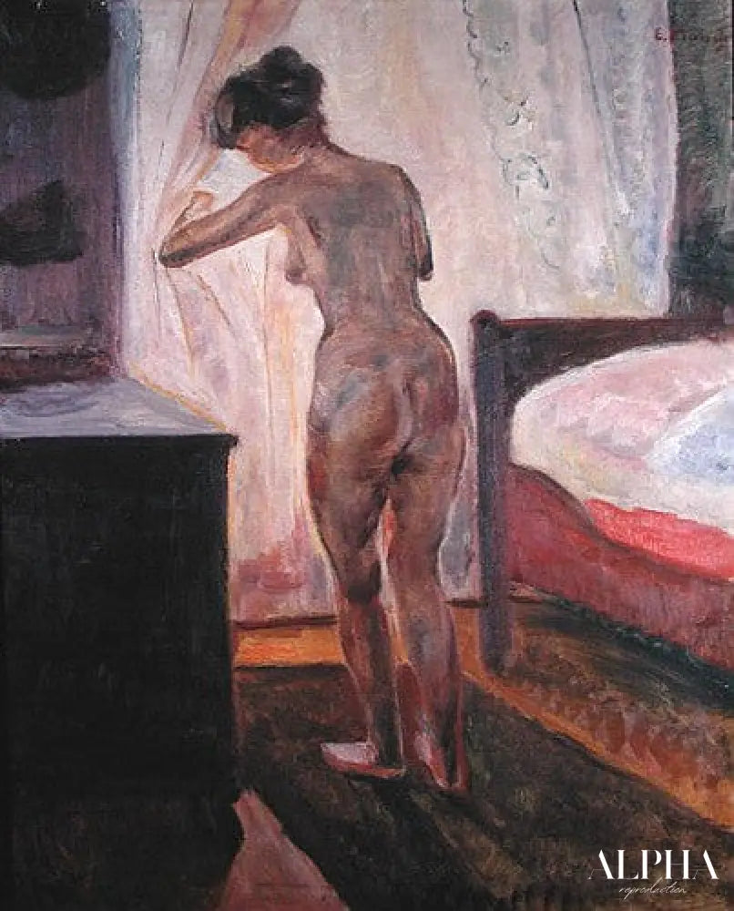 Nu debout à la fenêtre - Edvard Munch - Reproductions de tableaux et peintures haut de gamme