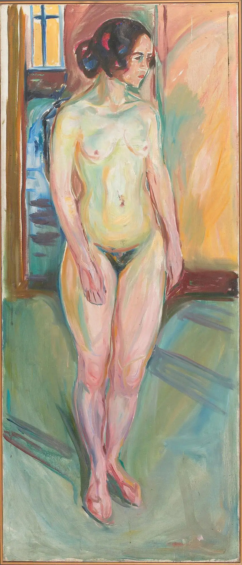 Nu em pé: meio-dia - Edvard Munch