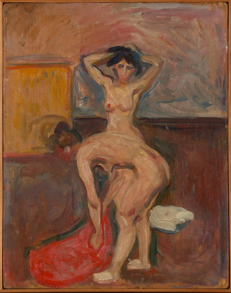 Nu em pé inclinando-se - Edvard Munch