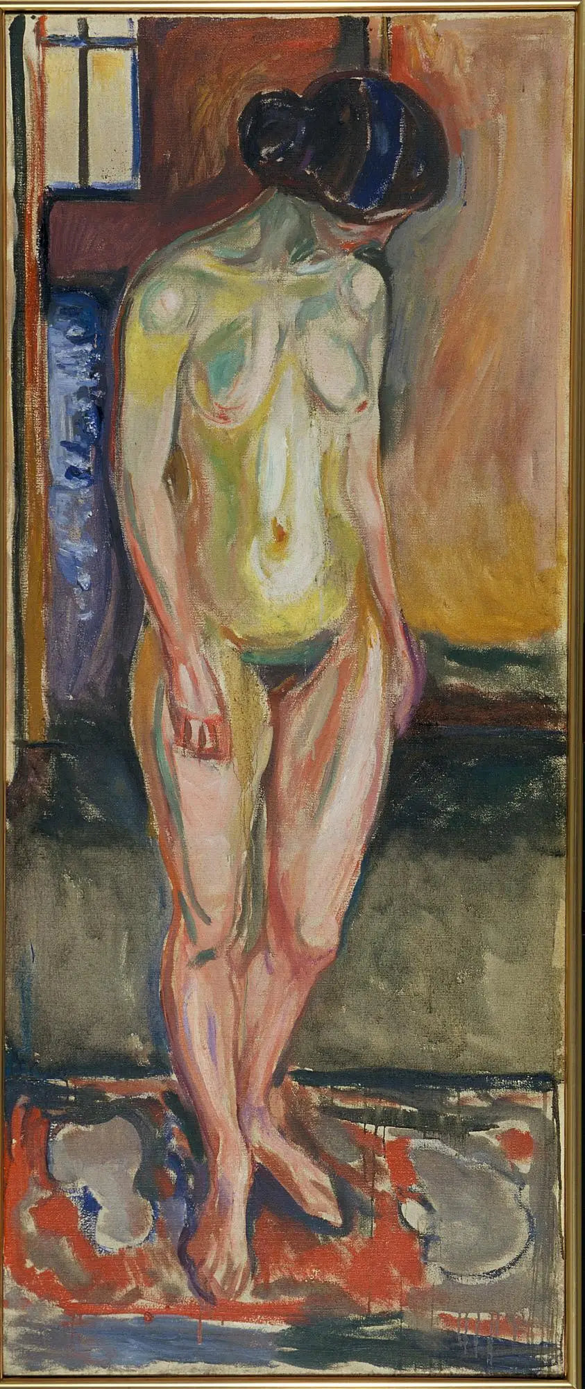 Nu em pé: noite - Edvard Munch
