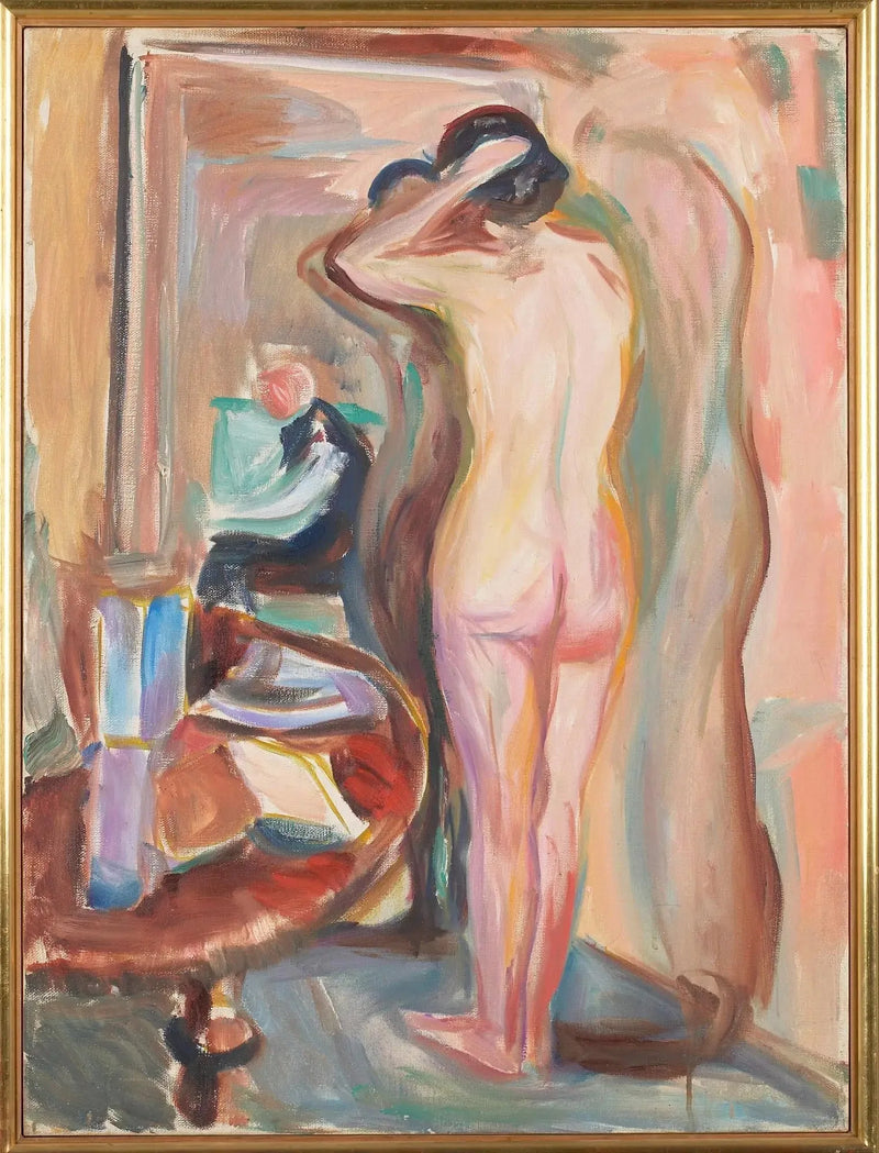 Nu diante do seu espelho - Edvard Munch