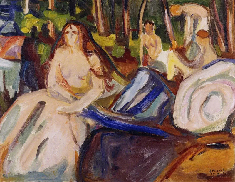 Nu na floresta - Edvard Munch