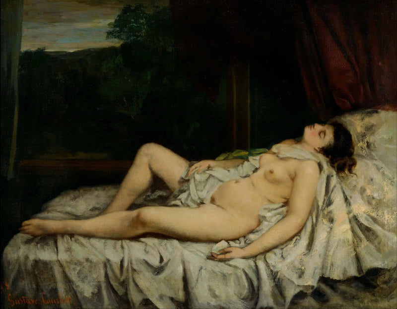 Nu adormido - Gustave Courbet