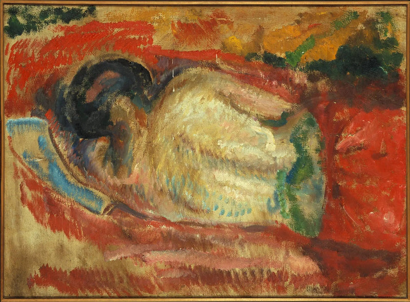 Nu feminino de costas - Edvard Munch