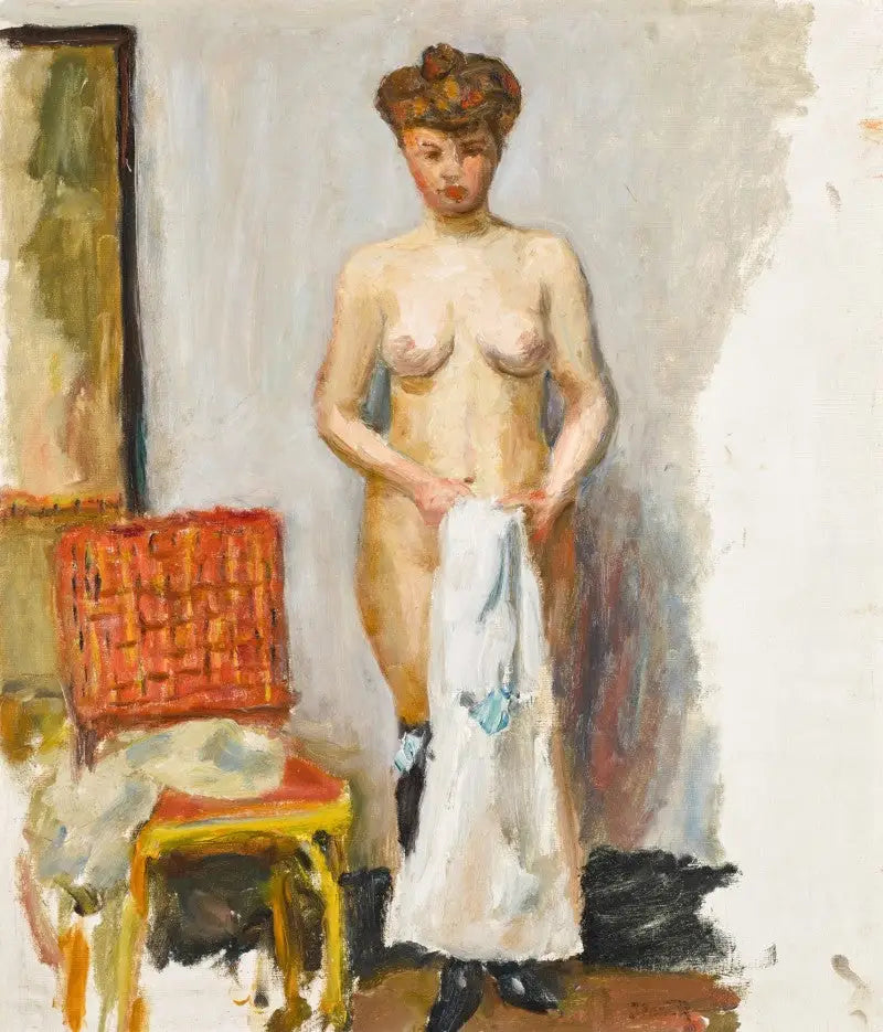 Nu. A cadeira vermelha - Pierre Bonnard
