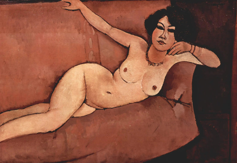 Nu no sofá - Amedeo Modigliani