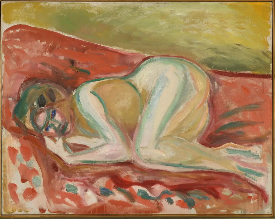 Nu agachado - Edvard Munch