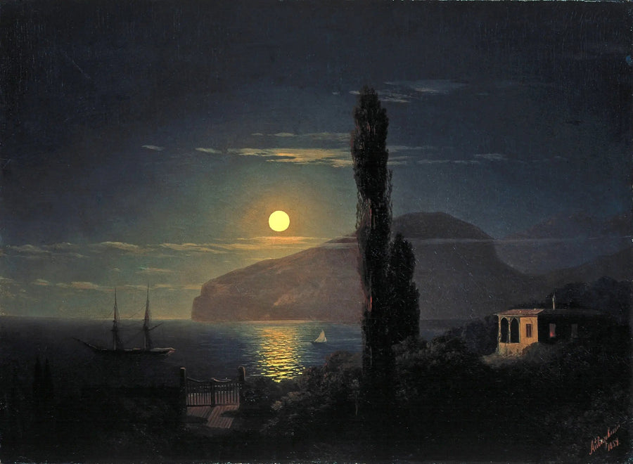 Noite de Lua na Crimeia - Ivan Aivazovsky