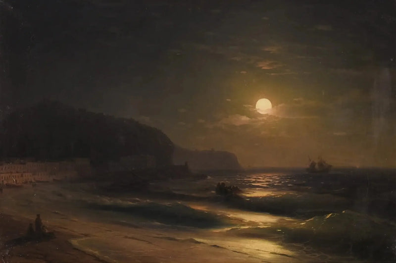 Noite à luz da lua - Ivan Aïvazovski
