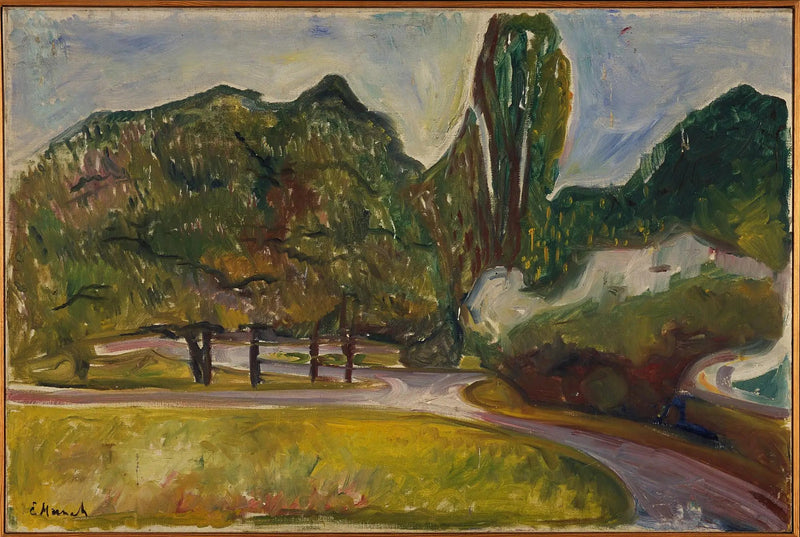 Noite de verão em Studenterlunden - Edvard Munch
