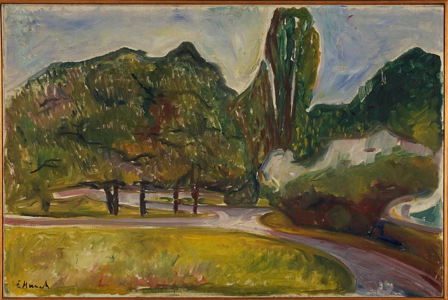 Noite de verão em Studenterlunden - Edvard Munch