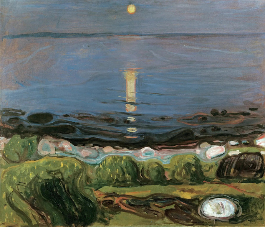 Noite de verão na praia - Edvard Munch