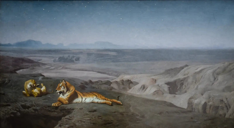Noite no deserto - Jean-Léon Gérôme