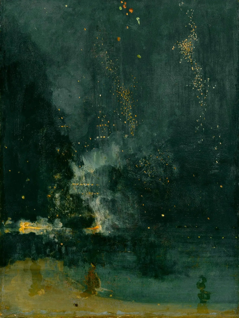 Noite em preto e ouro, o foguete que cai - James Abbott McNeill Whistler