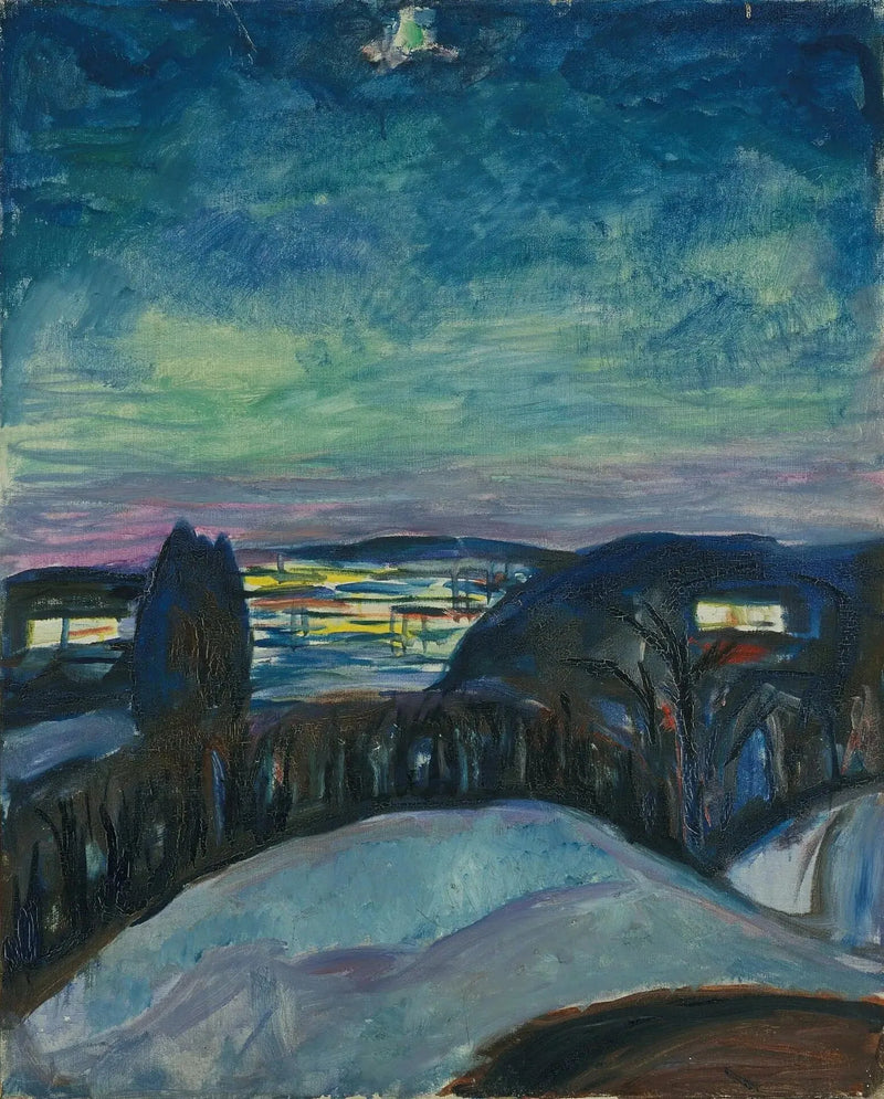 Noite Estrelada - Edvard Munch