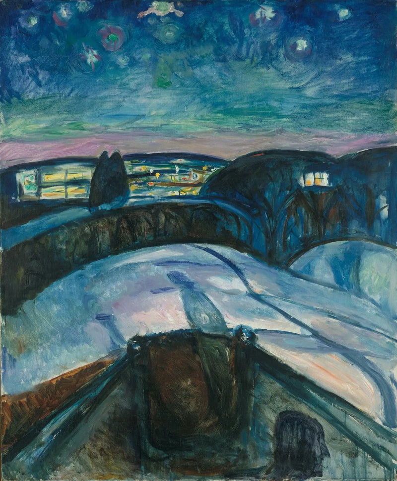 Noite Estrelada - Edvard Munch