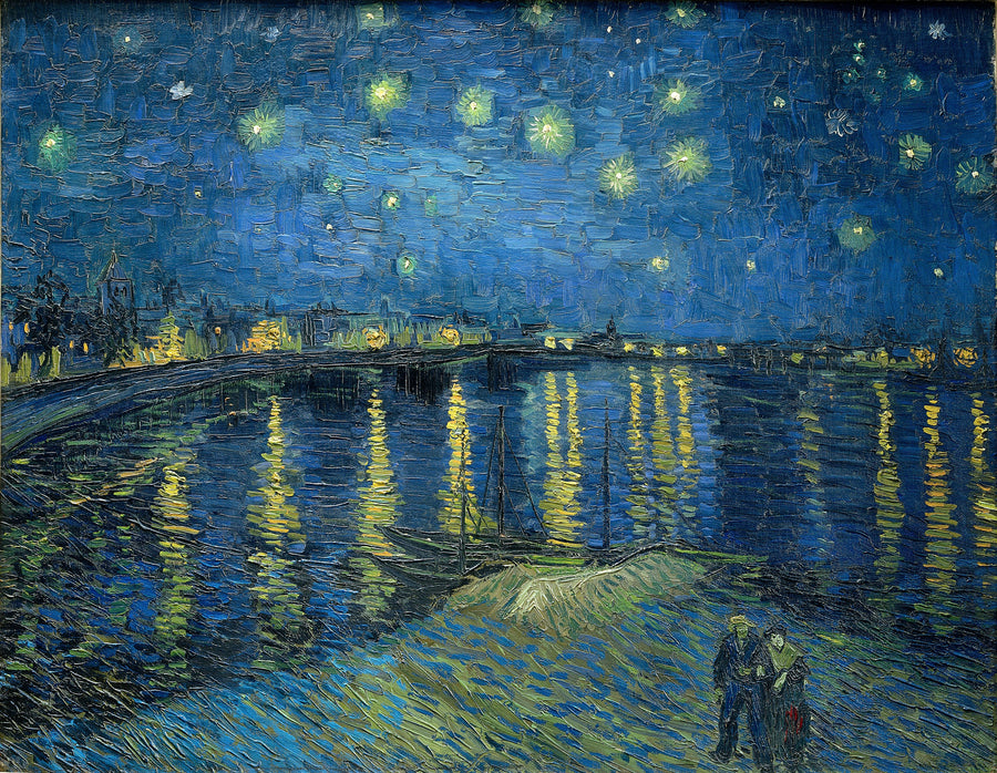A Noite Estrelada sobre o Ródano - Vincent van Gogh