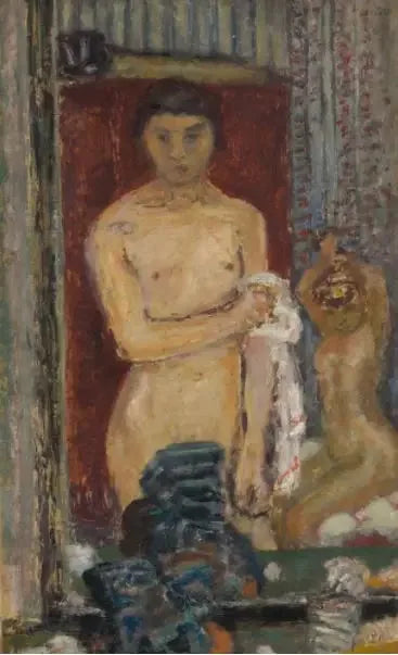 Nus se refletindo em um espelho - Pierre Bonnard