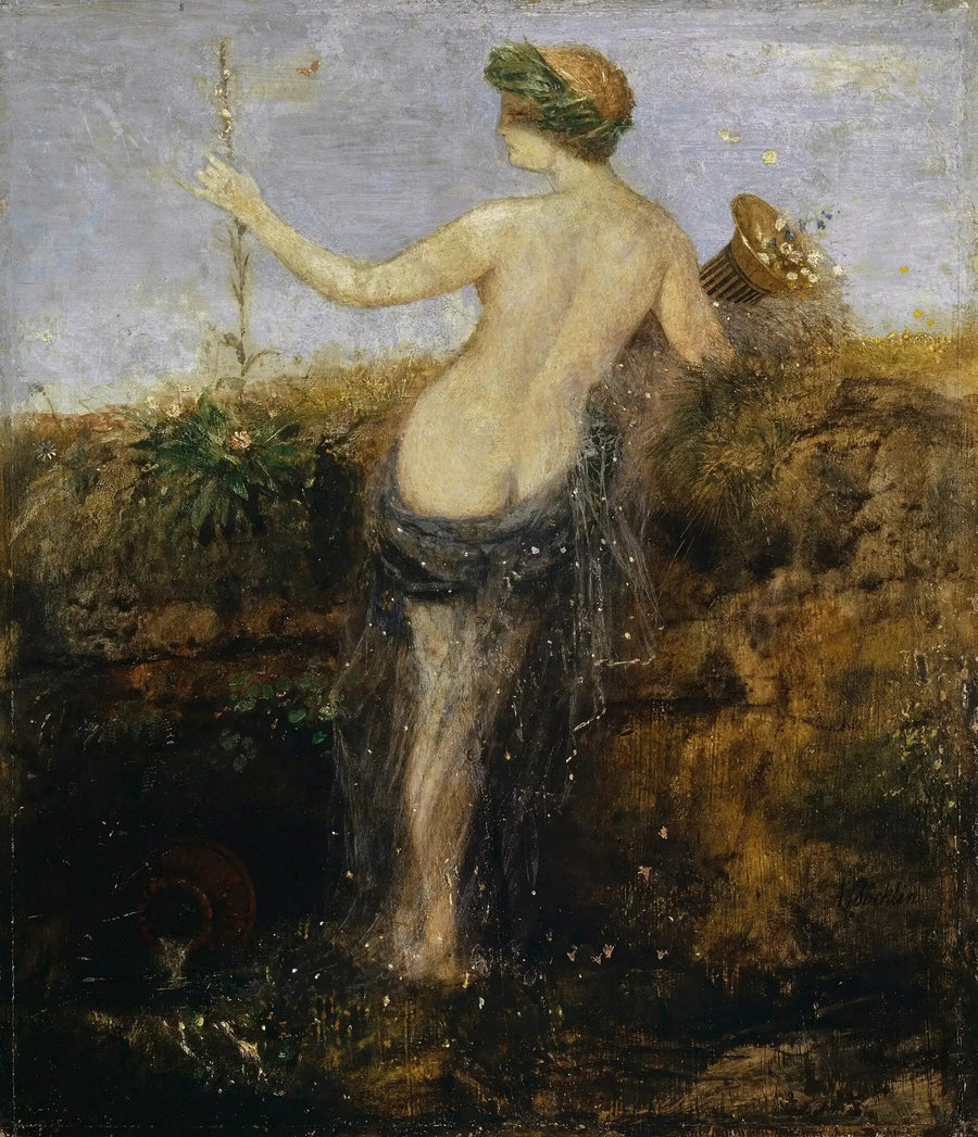 Ninfa com cornucópia - Arnold Böcklin